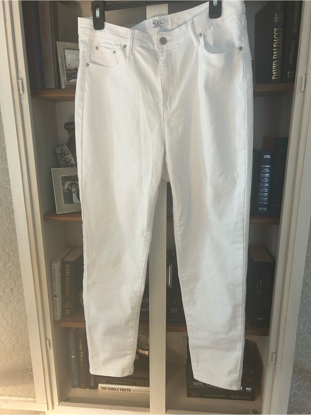 White Straight-Leg Women’s Jeans